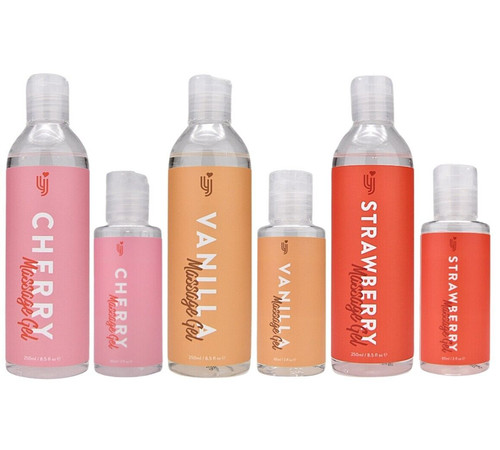 Flavoured massage gels - flavoured,
