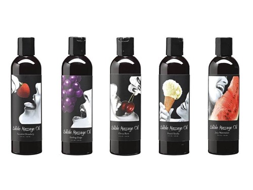 Flavoured edible massage oil - massage,